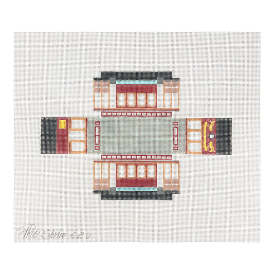 The Studio Midwest Cool Wheels Cable Car Needlepoint Canvas