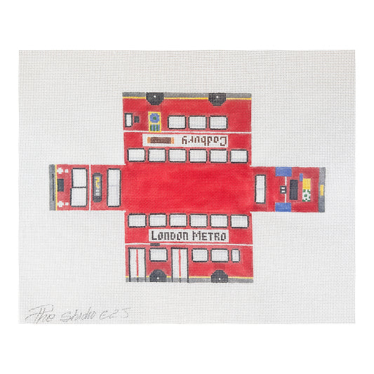 The Studio Midwest Cool Wheels London Bus Needlepoint Canvas