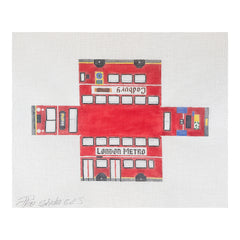The Studio Midwest Cool Wheels London Bus Needlepoint Canvas
