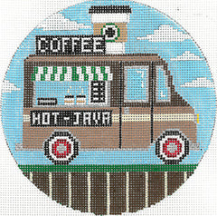 The Meredith Collection Food Truck Needlepoint Canvas - Coffee