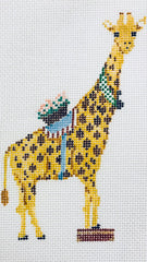 The Plum Stitchery Whimsical Menagerie Giraffe Needlepoint Canvas