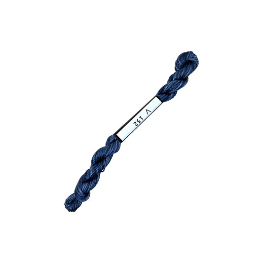 ThreadworX Overdyed Vineyard Silk - V132 Navy Pier