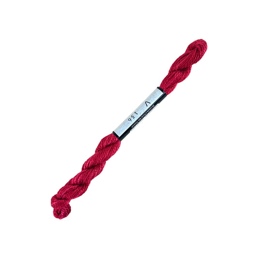 ThreadworX Overdyed Vineyard Silk - V136 Candy Apple