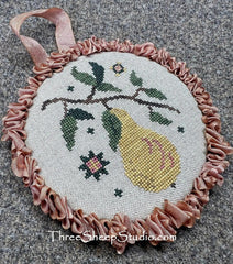 Three Sheep Studio Bartlett Pear Cross Stitch Pattern