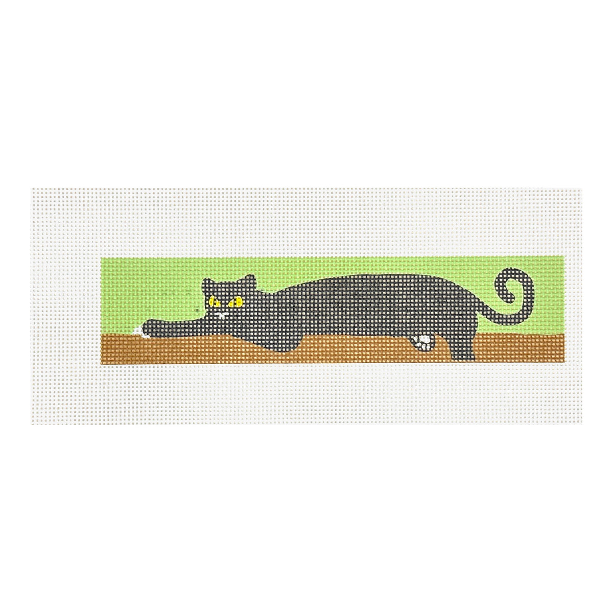 Tilli Tomas Jaguar Green Background Needlepoint Canvas