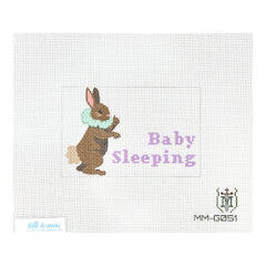Tilli Tomas Misty Morrow Baby Sleeping Bunny Needlepoint Canvas
