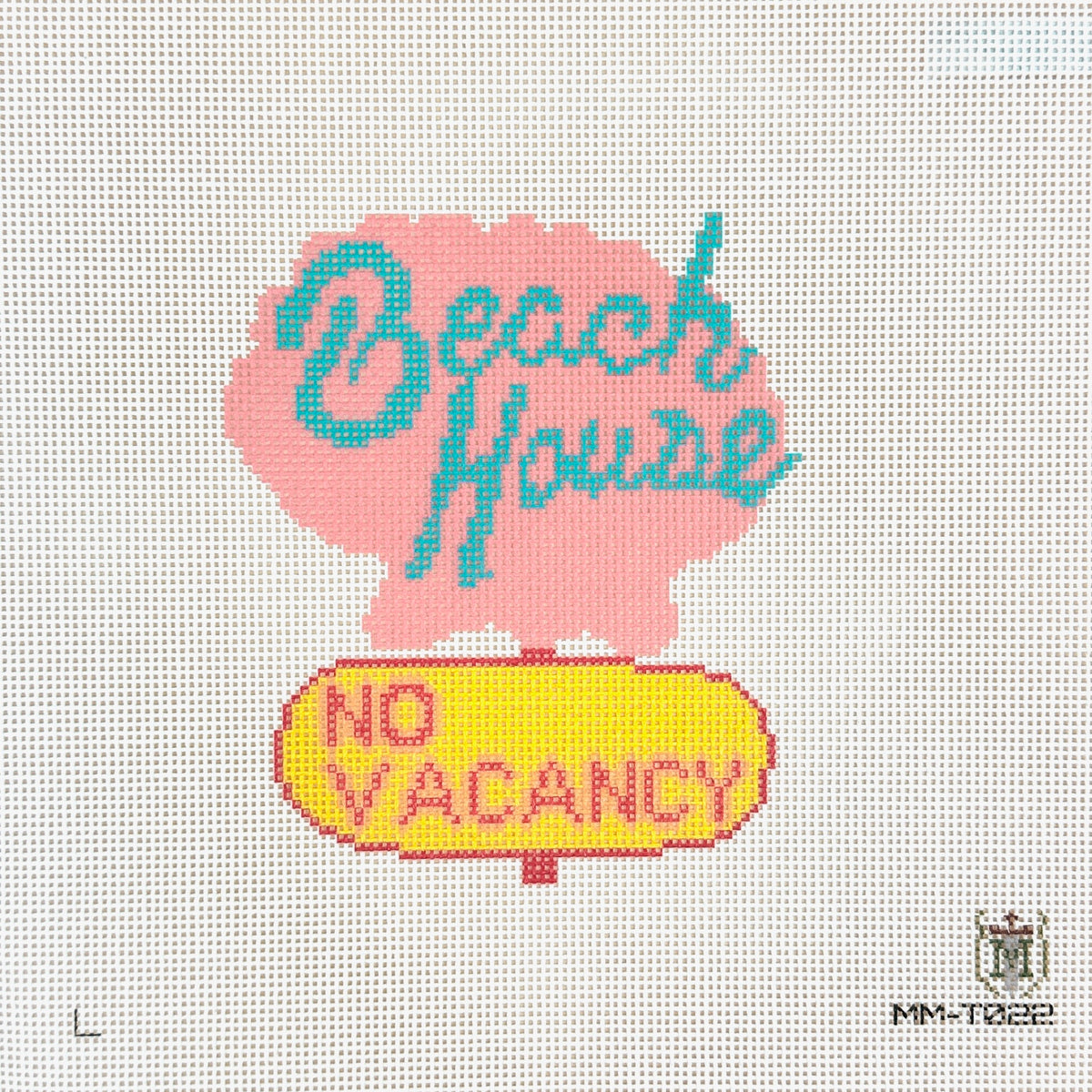 Tilli Tomas Misty Morrow Beach House No Vacancy Needlepoint Canvas