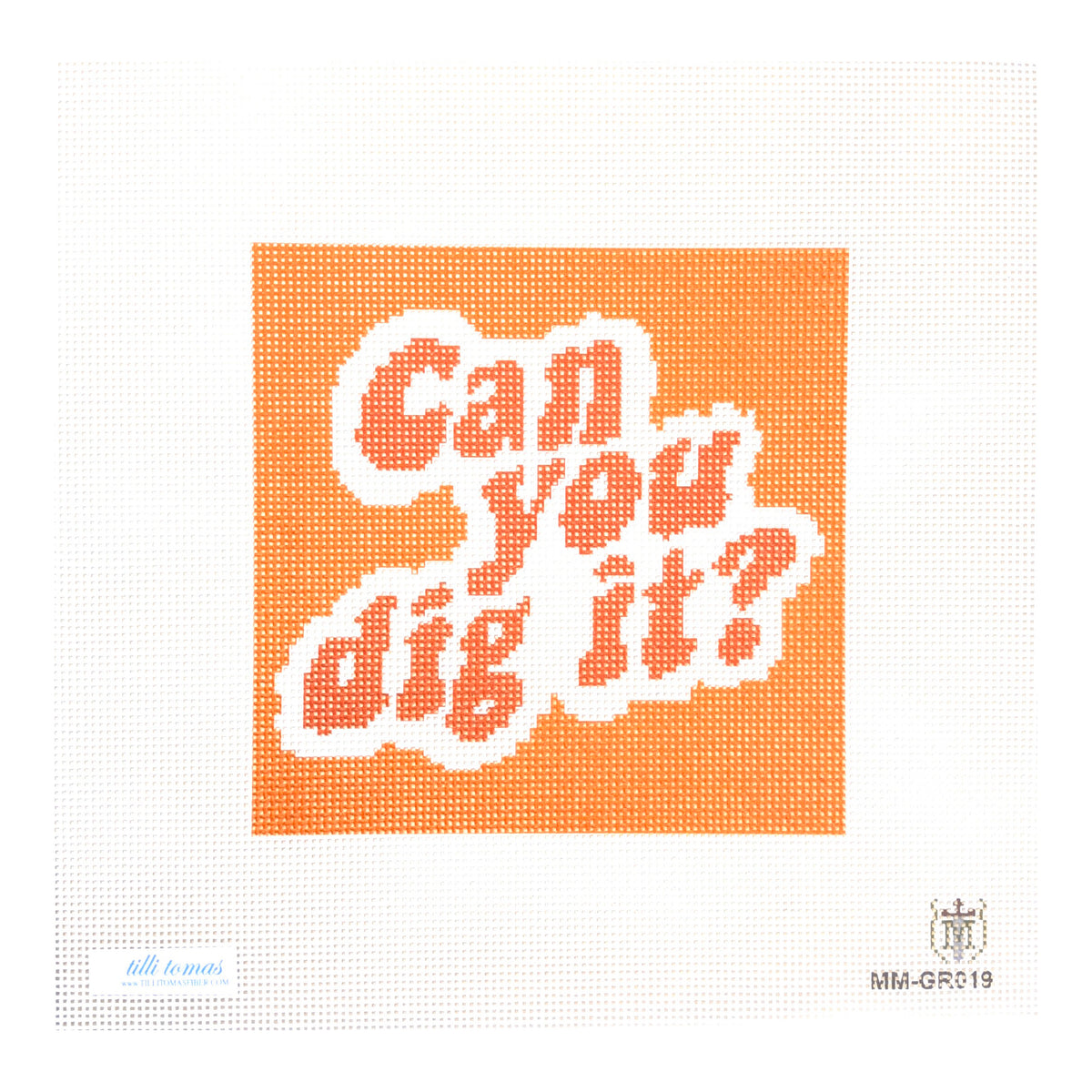 Tilli Tomas Misty Morrow Can You Dig It Needlepoint Canvas