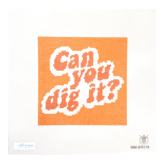 Tilli Tomas Misty Morrow Can You Dig It Needlepoint Canvas