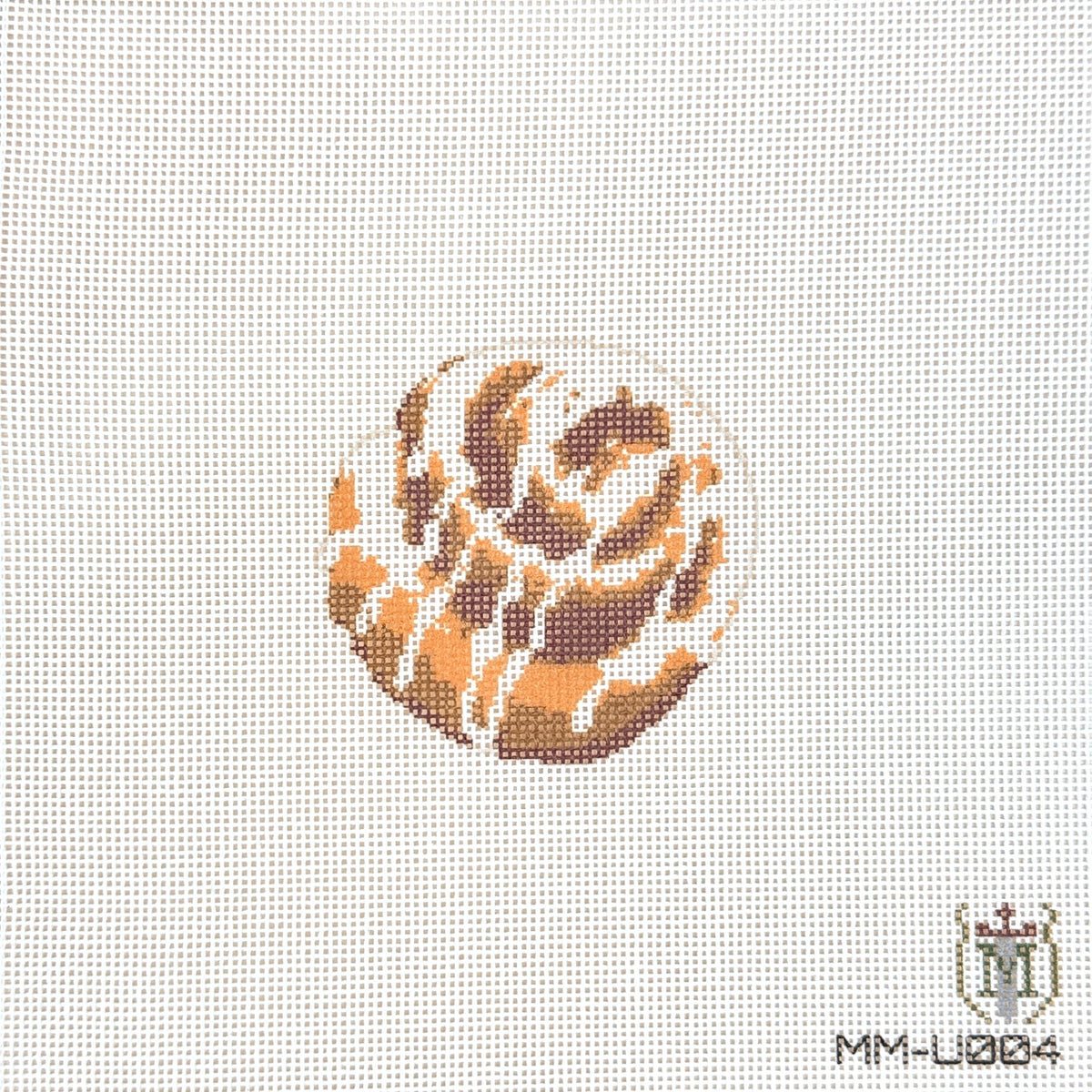 Tilli Tomas Misty Morrow Cinnamon Roll Needlepoint Canvas