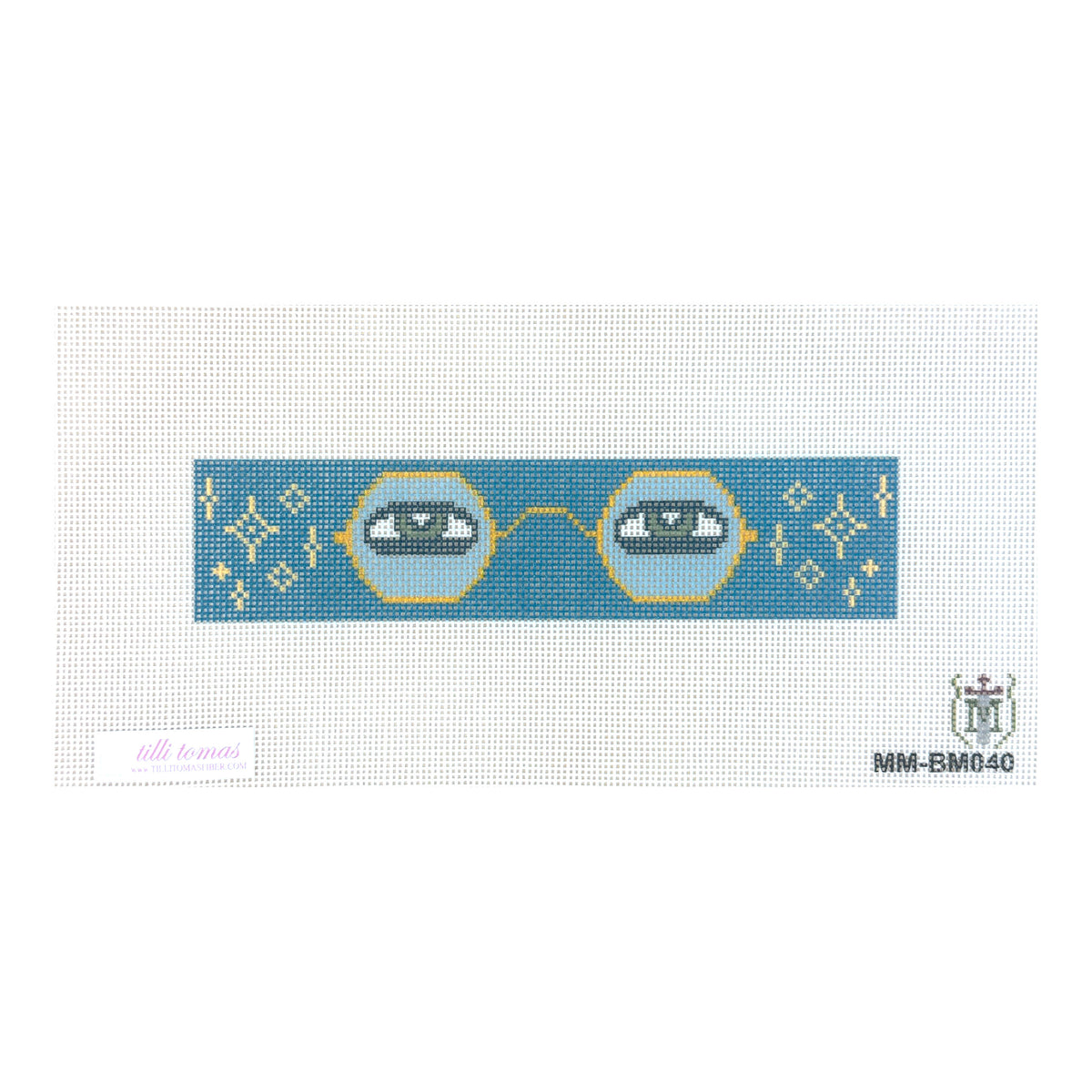 Tilli Tomas Misty Morrow Eyes of T.J. Eckleburg Needlepoint Canvas