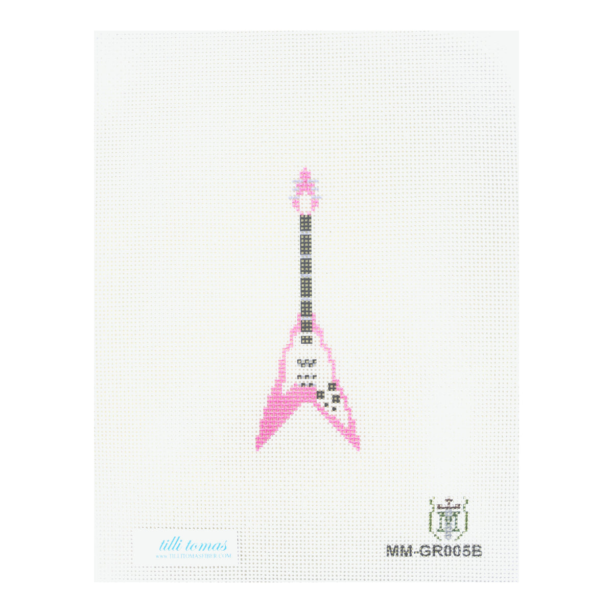 Tilli Tomas Misty Morrow Flying V Needlepoint Canvas - Pink