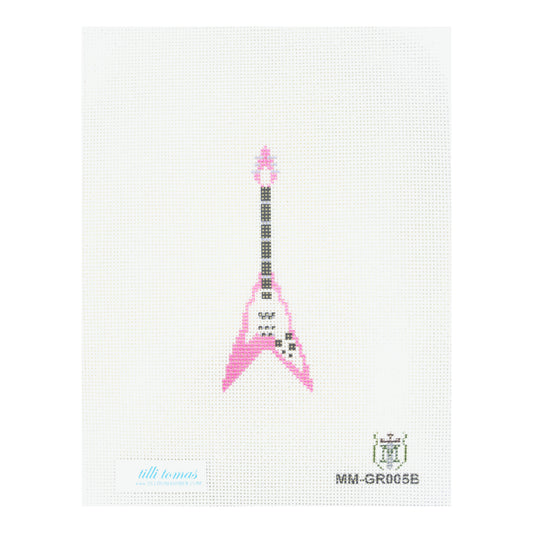 Tilli Tomas Misty Morrow Flying V Needlepoint Canvas - Pink