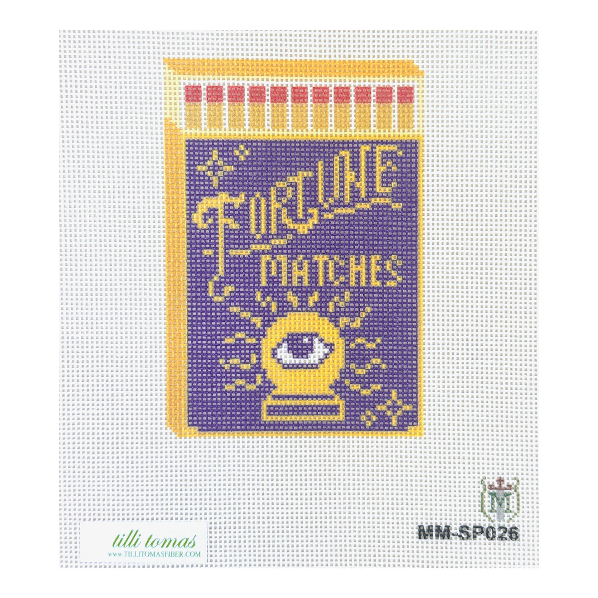 Tilli Tomas Misty Morrow Fortune Matches Needlepoint Canvas