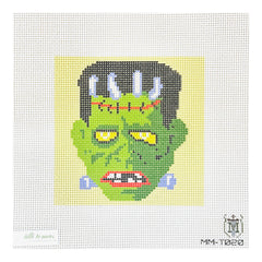 Tilli Tomas Misty Morrow Frankenstein Head Needlepoint Canvas