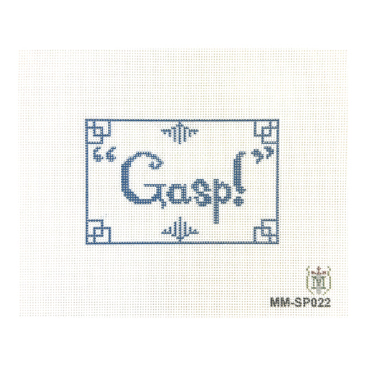 Tilli Tomas Misty Morrow Gasp Needlepoint Canvas