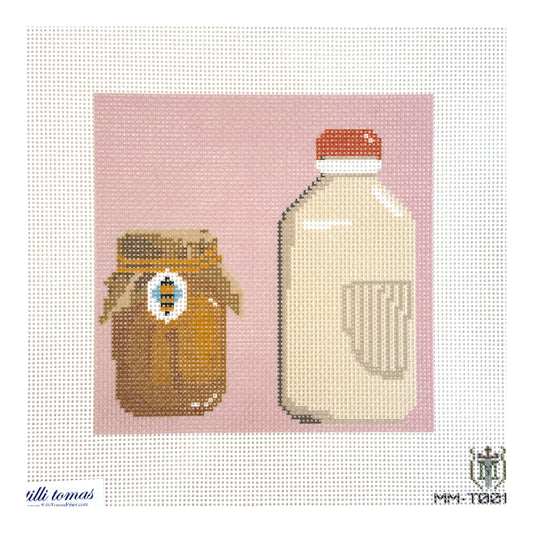Tilli Tomas Misty Morrow Milk & Honey Needlepoint Canvas