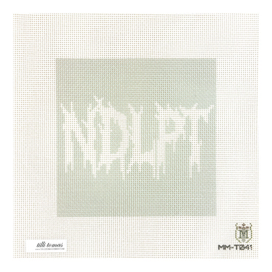 Tilli Tomas Misty Morrow NDLPT Metal Logo Needlepoint Canvas