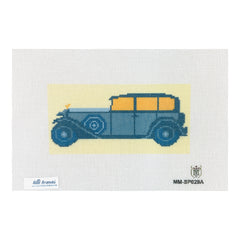 Tilli Tomas Misty Morrow Old Car Blue Needlepoint Canvas