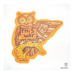 Tilli Tomas Misty Morrow Owl Sign Needlepoint Canvas