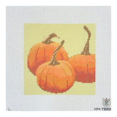 Tilli Tomas Misty Morrow Pumpkin Group Needlepoint Canvas