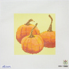 Tilli Tomas Misty Morrow Pumpkin Group Needlepoint Canvas