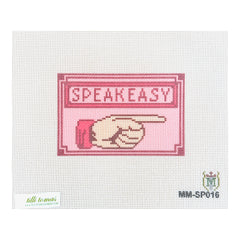 Tilli Tomas Misty Morrow Speakeasy Sign Needlepoint Canvas