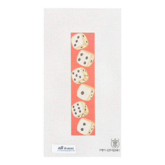 Tilli Tomas Misty Morrow Tumbling Dice Needlepoint Canvas