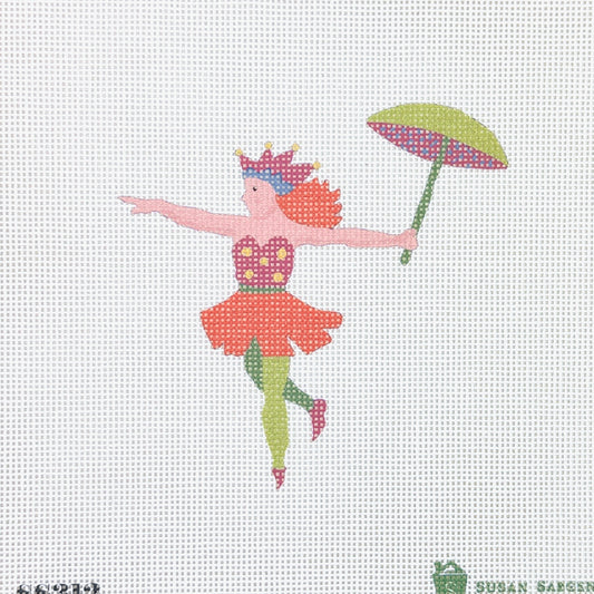 Tilli Tomas Susan Sargent Girl with Umbrella Needlepoint Canvas
