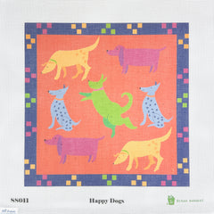 Tilli Tomas Susan Sargent Happy Days Needlepoint Canvas