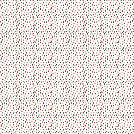 Timeless Treasures Here Comes Santa Claws Fabric - White Paintbrush Dots
