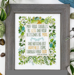 Tiny Modernist An Irish Blessing Cross Stitch Pattern