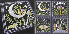 Tiny Modernist Night Signs Cross Stitch Pattern