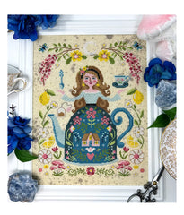 Tiny Modernist The Tea Goddess Cross Stitch Pattern