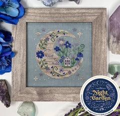 Tiny Modernist Twilight Moon Cross Stitch Pattern