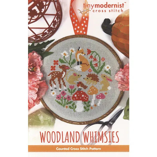 Tiny Modernist Woodland Whimsies Cross Stitch Pattern
