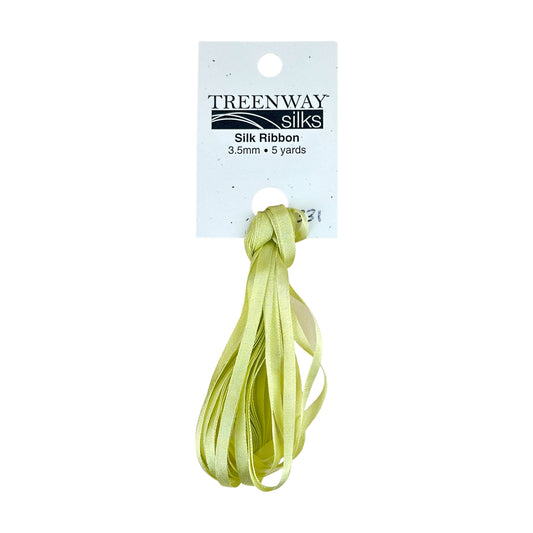 Treenway Silks Ribbon 3.5mm - 0331 Summer Lime