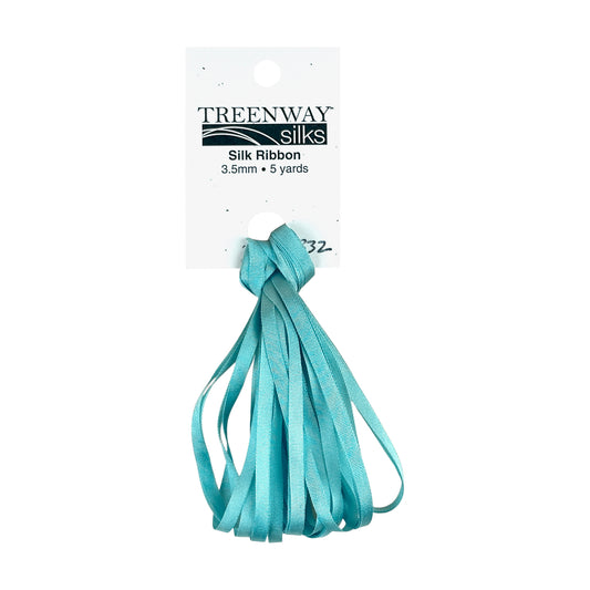 Treenway Silks Ribbon 3.5mm - 0332 Azure Dawn