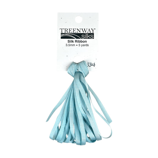 Treenway Silks Ribbon 3.5mm - 0334 Glacier Ice