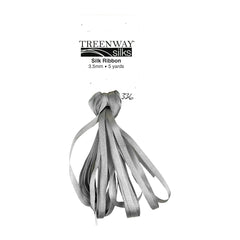 Treenway Silks Ribbon 3.5mm - 0336 Pewter