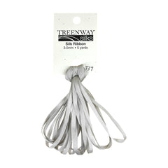 Treenway Silks Ribbon 3.5mm - 0337 Sterling