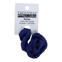 Treenway Silks Shinju - 01 Midnight Blue