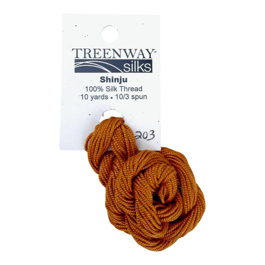 Treenway Silks Shinju - 203 Cosmic Copper