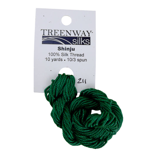 Treenway Silks Shinju - 211 Triumph Green
