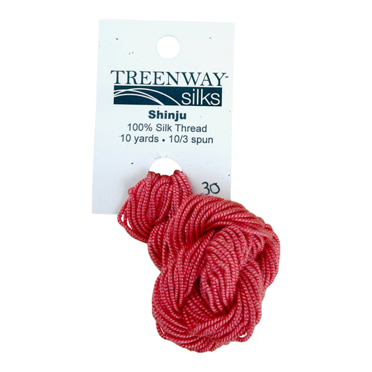 Treenway Silks Shinju - 30 Flamingo