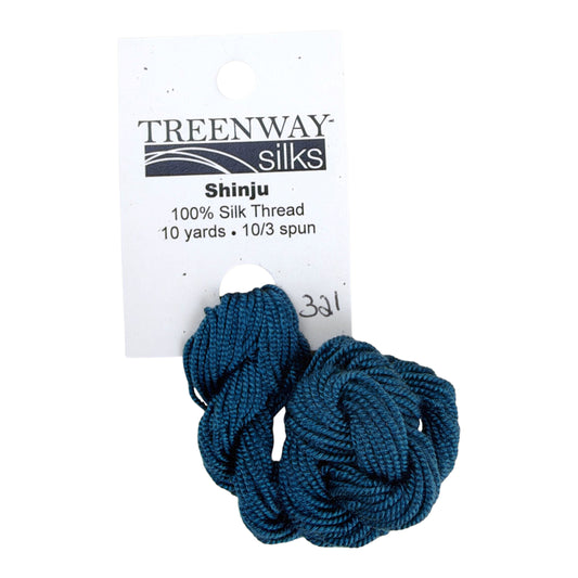 Treenway Silks Shinju - 0321 Teal Ocean