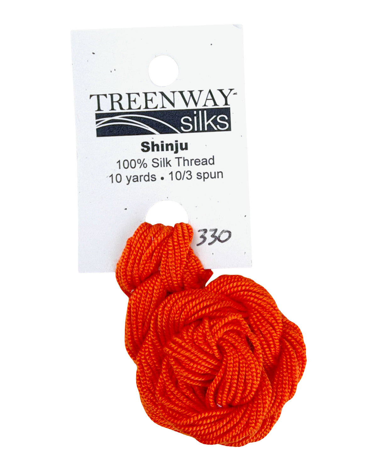 Treenway Silks Shinju - 0330 Radiant Orange