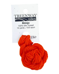 Treenway Silks Shinju - 0330 Radiant Orange
