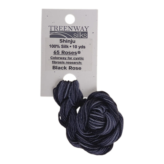 Treenway Silks Shinju -  Black Rose