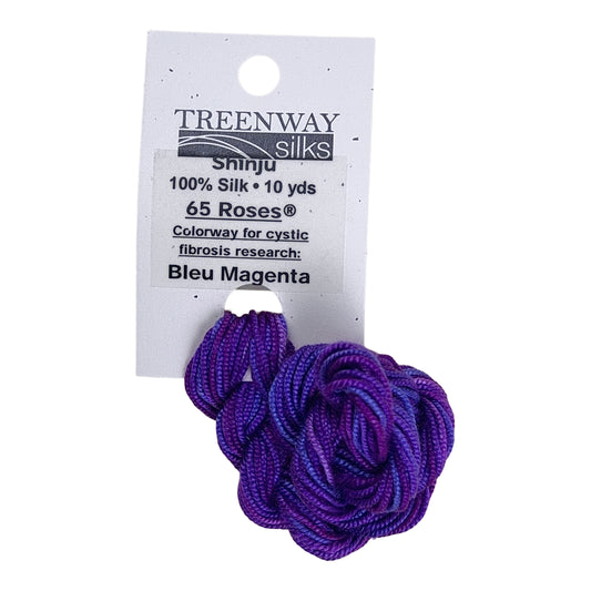Treenway Silks Shinju -  Bleu Magenta
